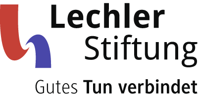 Logo Lechler Stiftung, Untertitel: Gute Tun verbindet